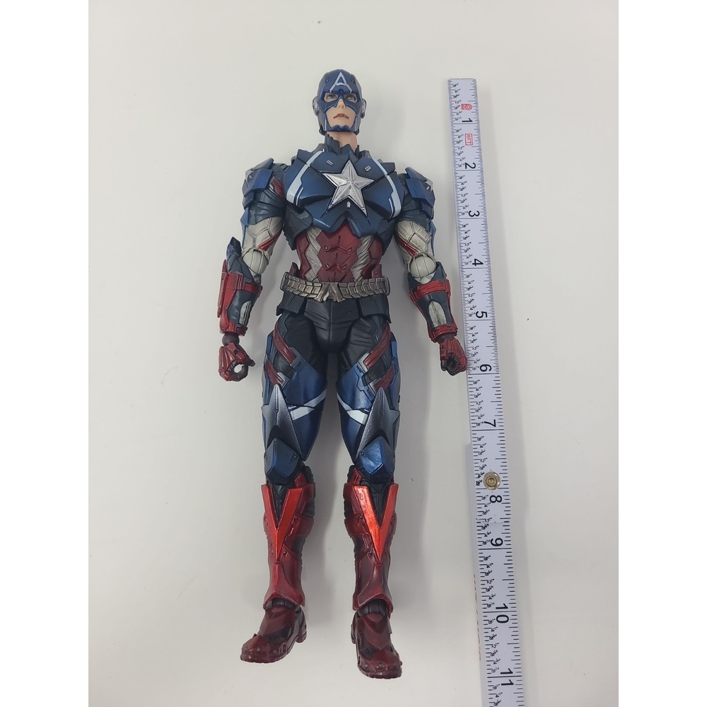 Square Enix Play Arts Kai Marvel Captain America Variant 10" Loose Action Figure